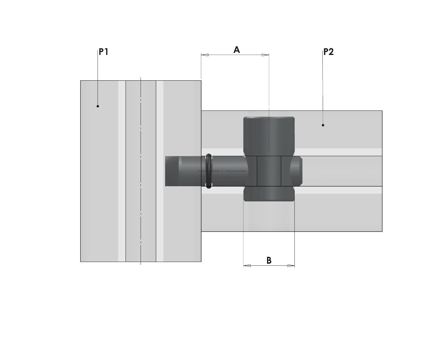 8MM QUICK CONNECTOR 0 Deg - BR only
